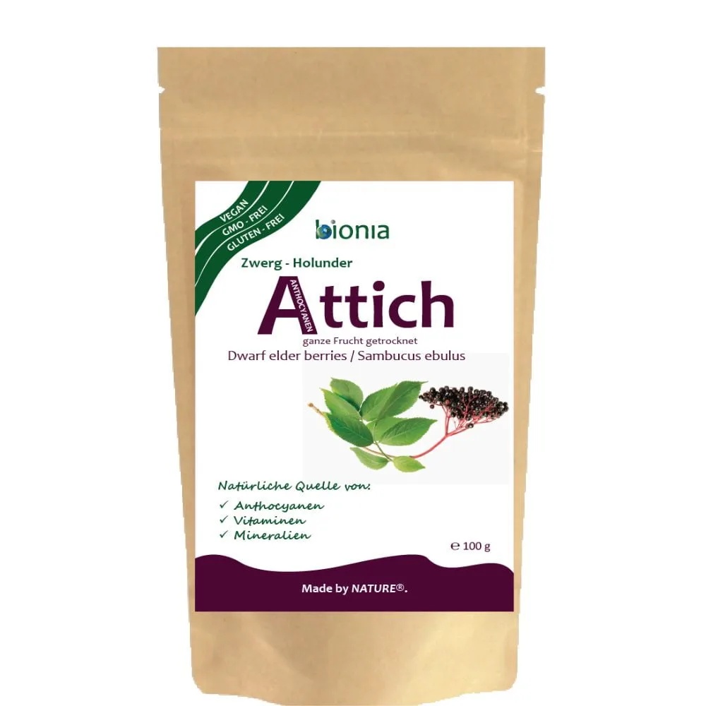 Attich (Zwerg-Holunder) - ganze Frucht, getrocknet – Bild 1