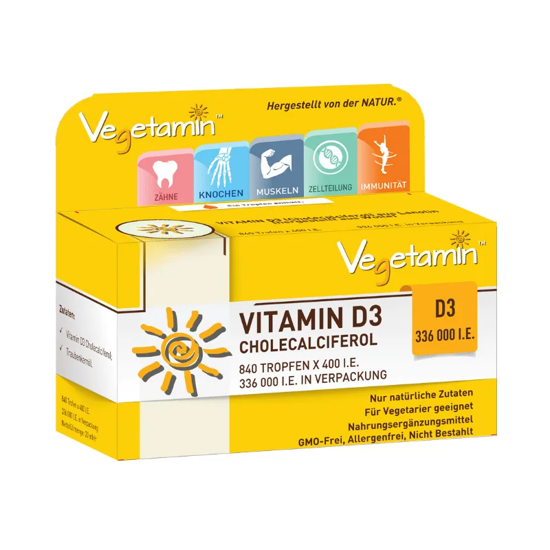 VEGETAMIN™ - Vitamina D3 Picături – Colecalciferol - imagine 1