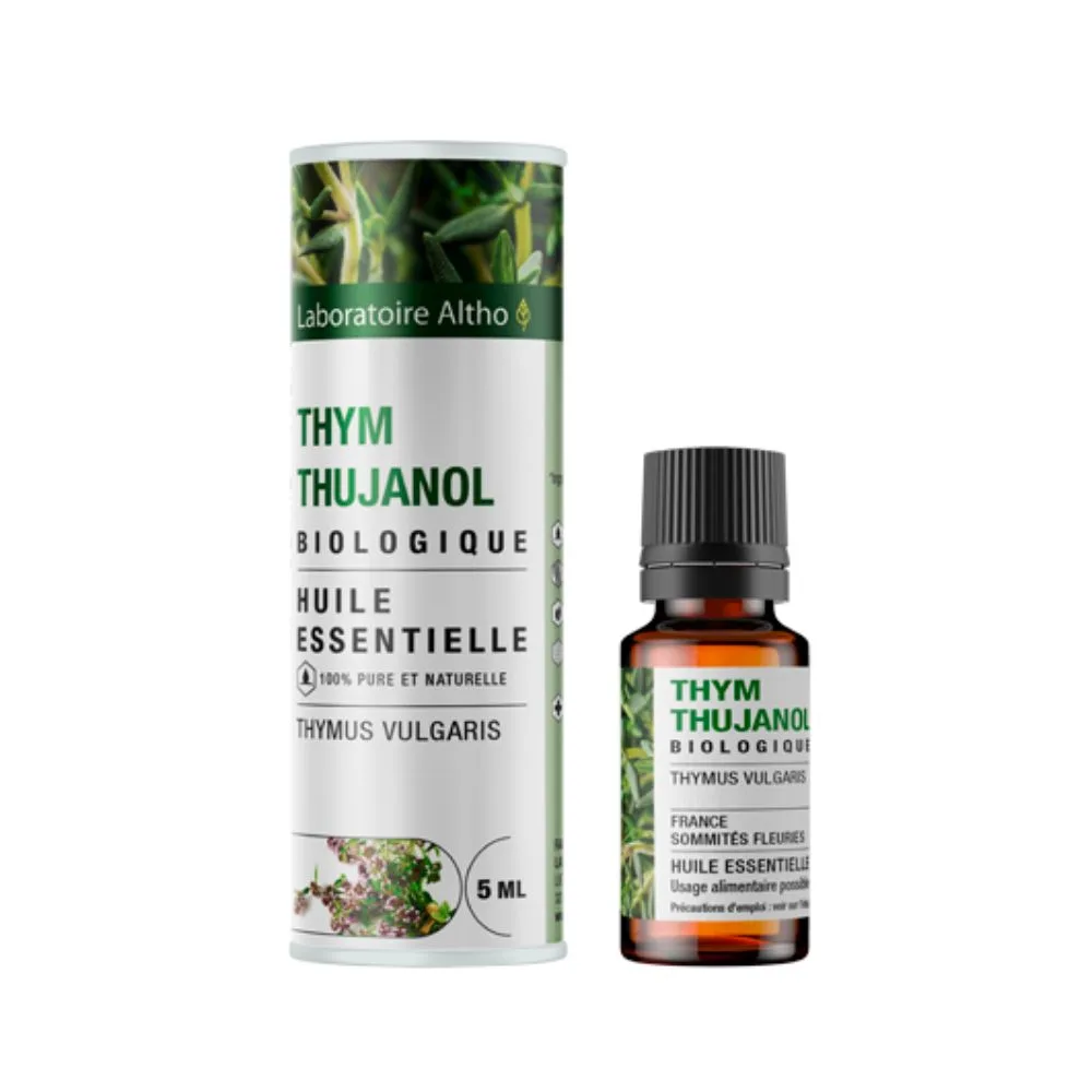 Thym Thujanol - thymus vulgaris - Bionia Thyme Essential Oil with Thujanol – Thymus Vulgaris – 5 mL - Image 1